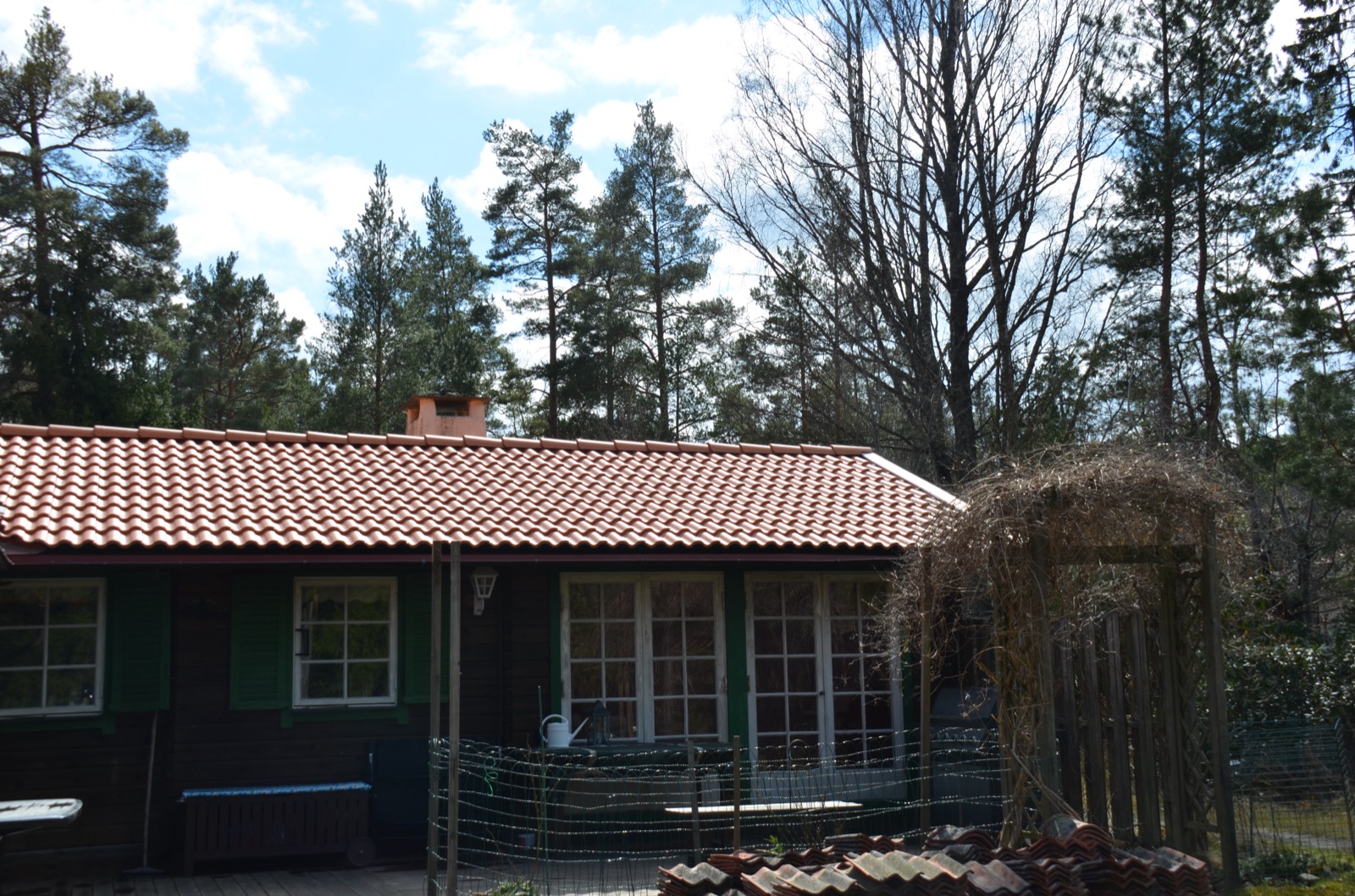 Nylagt tak på villa utfört av Arbetslag Bygg