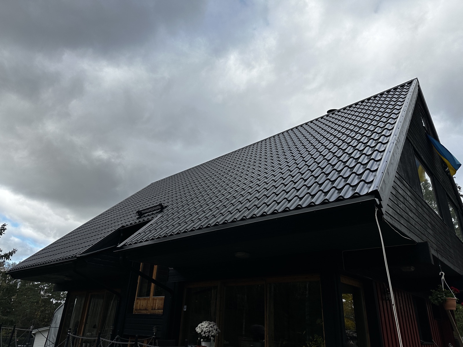 Nytt panntak på villa utfört av Arbetslag Bygg