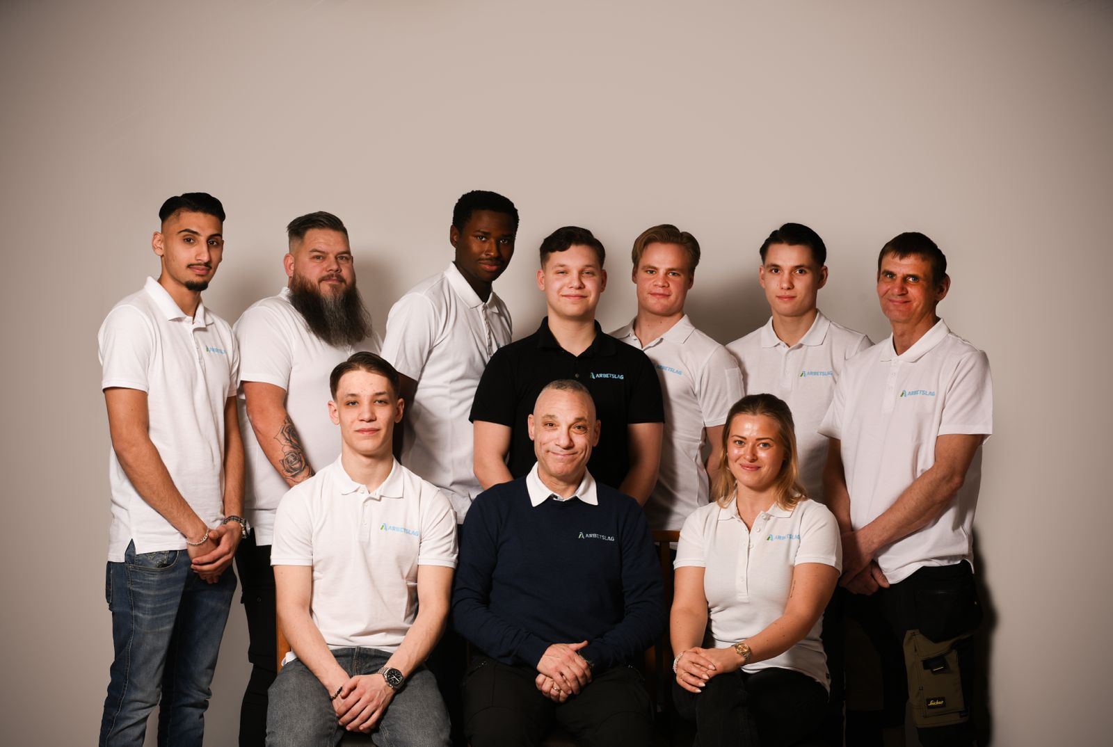 Arbetslag Bygg-teamet samlade